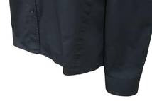 BALMAIN バルマン 長袖シャツ ダメージ加工 無地 トップス S5HT120C320P コットン ブラック サイズ40 美品 中古 49588