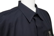 Load image into Gallery viewer, Givenchy ジバンシー リング ジップ 長袖シャツ デザイン 黒 ブラック トップス サイズ41 中古 美品 49590