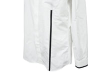 画像をギャラリービューアに読み込む, GIVENCHY ジバンシー ライン縁取り長袖シャツ トップス 17S 6023 300 コットン ブラック ホワイト サイズ40 美品 中古 49615 