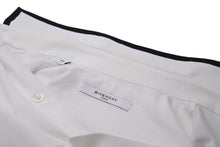画像をギャラリービューアに読み込む, GIVENCHY ジバンシー ライン縁取り長袖シャツ トップス 17S 6023 300 コットン ブラック ホワイト サイズ40 美品 中古 49615 