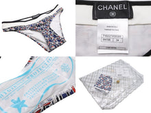 Load image into Gallery viewer, 新品未使用 CHANEL シャネル スイムウェア 13SS P46027W05306 ブラック ホワイト ネイビー レッド サイズ34 中古 49696