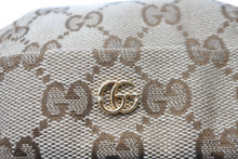 画像をギャラリービューアに読み込む, 極美品 GUCCI グッチ GG ジャガード ロールキャップ 726745 ベージュ 帽子 注目サイズM 中古 49855 
