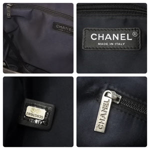 極美品 CHANEL シャネル ガールシャネル ジャケット オールブラック ショルダーバッグ 20番台 中古 49988