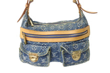 Load image into Gallery viewer, 極美品 LOUIS VUITTON ルイヴィトン モノグラムデニム バギーPM ショルダーバッグ ワンショルダー M95049 インディゴブルー 中古 4b002665