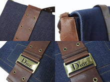 Load image into Gallery viewer, Christian Dior クリスチャンディオール ストリートシック ショルダーバッグ BM-0052 デニム レザー ガリアーノ期 美品 中古 4b002850