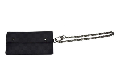 極美品 LOUIS VUITTON ルイヴィトン ポルトフォイユアコルディオン 長財布 N60023 ダミエグラフィットキャンバス ブラック グレー 中古 4b003429