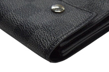 Load image into Gallery viewer, 極美品 LOUIS VUITTON ルイヴィトン ポルトフォイユアコルディオン 長財布 N60023 ダミエグラフィットキャンバス ブラック グレー 中古 4b003429