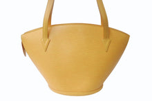 Load image into Gallery viewer, LOUIS VUITTON ルイヴィトン サンジャックPM ハンドバッグ M52279 エピ レザー イエロー ゴールド金具 美品 中古 4b003440