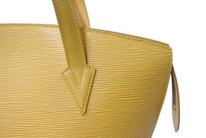 LOUIS VUITTON ルイヴィトン サンジャックPM ハンドバッグ M52279 エピ レザー イエロー ゴールド金具 美品 中古 4b003440