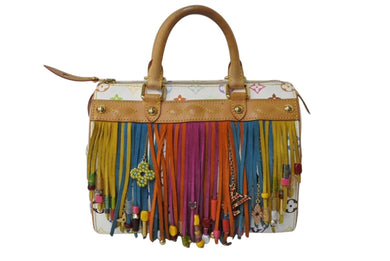 LOUIS VUITTON ルイヴィトン スピーディ フラーンジュ25 ハンドバッグ M40113 モノグラム マルチカラー 村上隆 美品 中古 4b003614