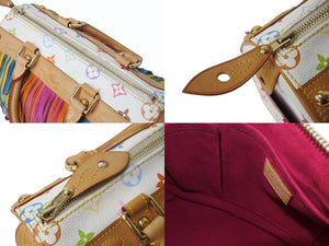 LOUIS VUITTON ルイヴィトン スピーディ フラーンジュ25 ハンドバッグ M40113 モノグラム マルチカラー 村上隆 美品 中古 4b003614