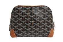 Load image into Gallery viewer, 新品未使用 GOYARD ゴヤール ポーチ ヴァンドーム コスメティックポーチ ブラウン シルバー金具 中古 4b003702