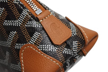 Load image into Gallery viewer, 新品未使用 GOYARD ゴヤール ポーチ ヴァンドーム コスメティックポーチ ブラウン シルバー金具 中古 4b003702