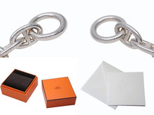 Load image into Gallery viewer, 新品未使用 HERMES エルメス シェーヌダンクルGM ブレスレット 重量約98.5g Ag925刻印 10リンク シルバ−925 中古 4b004016