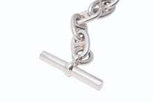Load image into Gallery viewer, 新品未使用 HERMES エルメス シェーヌダンクルGM ブレスレット 重量約98.5g Ag925刻印 10リンク シルバ−925 中古 4b004016