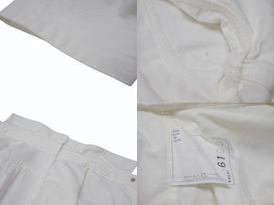 Sacai サカイ ワンピース半袖シャツ ドレス ボタン コットン ホワイト シルバー金具 美品 中古 4b004526 