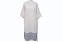 Load image into Gallery viewer, MARNI マルニ 半袖Ｔシャツ ロング丈 ワンピース 重ね着 S22763 テスート ピンク グレー サイズ46 美品 中古 4b004528