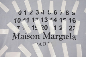 Maison Martin Margiela メゾンマルタンマルジェラ 半袖Tシャツ カットソー カレンダーロゴ ブルー サイズ48 美品 中古 4b004529