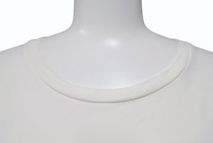 JIL SANDER PLUS ジルサンダー プラス 長袖Tシャツ 無地 KK PM ZI 0502 コットン ポリウレタン ホワイト サイズL 美品 中古 4b004531