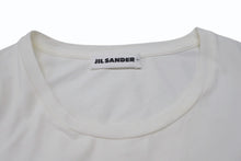 Load image into Gallery viewer, JIL SANDER PLUS ジルサンダー プラス 長袖Tシャツ 無地 KK PM ZI 0502 コットン ポリウレタン ホワイト サイズL 美品 中古 4b004531
