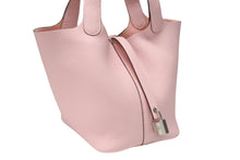 Load image into Gallery viewer, 新品未使用 HERMES エルメス ピコタンロック PM ハンドバッグ トリヨンクレマンス ローズサクラ シルバー金具 W刻印 中古 4b004678