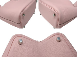 新品未使用 HERMES エルメス ピコタンロック PM ハンドバッグ トリヨンクレマンス ローズサクラ シルバー金具 W刻印 中古 4b004678