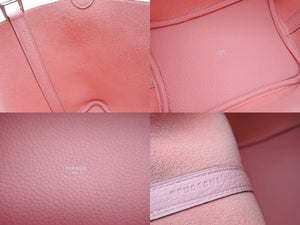 新品未使用 HERMES エルメス ピコタンロック PM ハンドバッグ トリヨンクレマンス ローズサクラ シルバー金具 W刻印 中古 4b004678