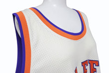 Load image into Gallery viewer, MITCHELL &amp; NESS ミッチェル&amp;ネス ノースリーブ JAY-Z ROC-A-FELLA NY RN#106371 ナイロン ホワイト ブルー オレンジ サイズ54 美品 中古 4b004708