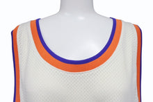 Load image into Gallery viewer, MITCHELL &amp; NESS ミッチェル&amp;ネス ノースリーブ JAY-Z ROC-A-FELLA NY RN#106371 ナイロン ホワイト ブルー オレンジ サイズ54 美品 中古 4b004708