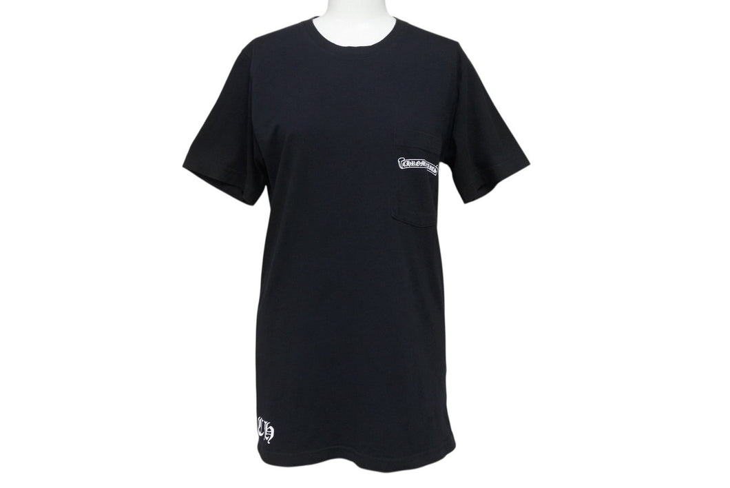 CHROME HEARTS クロムハーツ ハーフスリーブポケット 半袖Tシャツ スクロールラベル ラージスター サイズS 美品 中古 4b004759