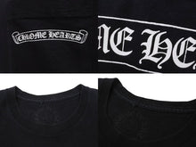 Load image into Gallery viewer, CHROME HEARTS クロムハーツ ハーフスリーブポケット 半袖Tシャツ スクロールラベル ラージスター サイズS 美品 中古 4b004759