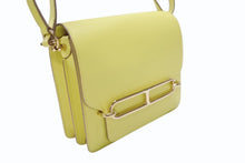 Load image into Gallery viewer, 新品同様 HERMES エルメス ショルダーバッグ サックロウリスミニ ヴォーガリバー イエロー ゴールド金具 Y刻印 4b004820