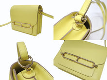 Load image into Gallery viewer, 新品同様 HERMES エルメス ショルダーバッグ サックロウリスミニ ヴォーガリバー イエロー ゴールド金具 Y刻印 4b004820
