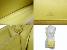Load image into Gallery viewer, 新品同様 HERMES エルメス ショルダーバッグ サックロウリスミニ ヴォーガリバー イエロー ゴールド金具 Y刻印 4b004820
