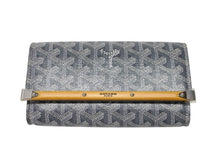 Load image into Gallery viewer, 新品未使用 GOYARD ゴヤール モンテカルロ ミニケース ミニバッグ ゴヤールディンキャンバス ヴォーゼルカーフスキン グレー 中古 4b004898