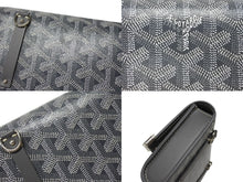 Load image into Gallery viewer, 新品未使用 GOYARD ゴヤール モンテカルロ ミニケース ミニバッグ ゴヤールディンキャンバス ヴォーゼルカーフスキン グレー 中古 4b004898