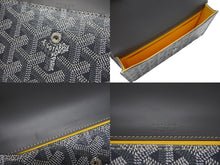 Load image into Gallery viewer, 新品未使用 GOYARD ゴヤール モンテカルロ ミニケース ミニバッグ ゴヤールディンキャンバス ヴォーゼルカーフスキン グレー 中古 4b004898
