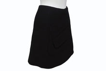 Load image into Gallery viewer, 極美品 Christian Dior クリスチャンディオール ラップスカート 7C21330A1106 サイズ34 ブラック ウール 中古 4b005233