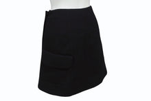 Load image into Gallery viewer, 極美品 Christian Dior クリスチャンディオール ラップスカート 7C21330A1106 サイズ34 ブラック ウール 中古 4b005233