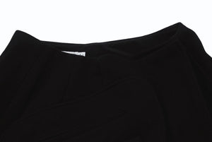 極美品 Christian Dior クリスチャンディオール ラップスカート 7C21330A1106 サイズ34 ブラック ウール 中古 4b005233