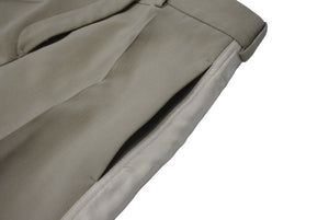 JIL SANDER ジルサンダー ショートパンツ J03KA0230 サイズ32 切り替えデザイン ベージュ ウールレーヨン 美品 中古 4b005750 