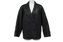 画像をギャラリービューアに読み込む, Christian Dior クリスチャンディオール レザージャケット レザーコート ブラック ラムスキン 美品 中古 4b005833 