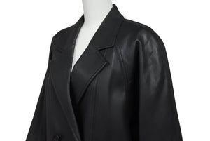 Christian Dior クリスチャンディオール レザージャケット レザーコート ブラック ラムスキン 美品 中古 4b005833 
