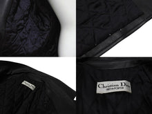 画像をギャラリービューアに読み込む, Christian Dior クリスチャンディオール レザージャケット レザーコート ブラック ラムスキン 美品 中古 4b005833 