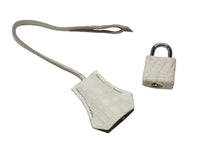 Load image into Gallery viewer, 未使用品 HERMES エルメス クロシェット カデナ キー セット ニロティカス ヒマラヤ シルバー金具 中古 4b006284