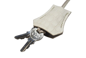 未使用品 HERMES エルメス クロシェット カデナ キー セット ニロティカス ヒマラヤ シルバー金具 中古 4b006284