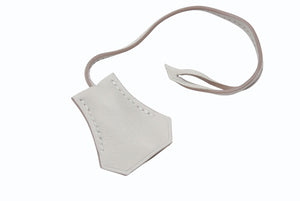 新品未使用 HERMES エルメス クロシェット カデナ キーリング スイフトパールグレー 中古 4b006285