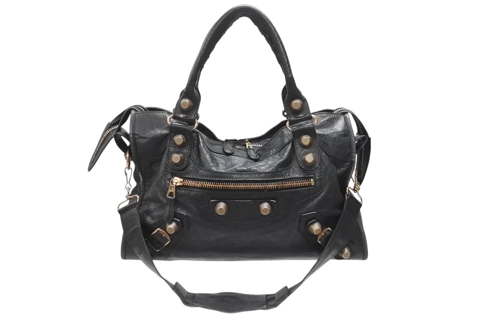 OLD BALENCIAGA 2way ボストンバッグ ショルダーバッグ 黒 BALENCIAGA バレンシアガ （BALENCIAGA） ザ・ツィギー 2way