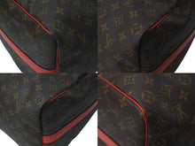 Load image into Gallery viewer, 極美品 LOUIS VUITTON ルイヴィトン キーポルバンドリエール50 ボストンバッグ M44740 ゴールド金具 ブラウン レッド 中古 4b001071