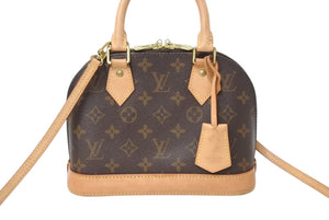 LOUIS VUITTON ルイヴィトン アルマBB 2WAYハンドバッグ 現行モデル M46990 モノグラム ゴールド金具 美品 中古 4c070545